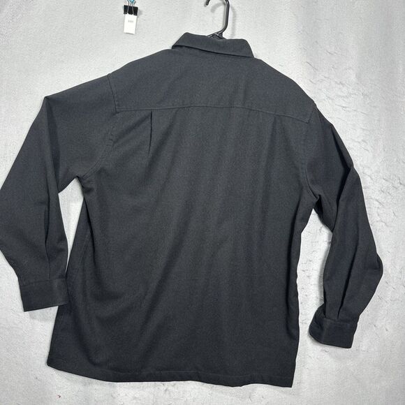 John Henry City Dressing Button Front Mens Size XL Black - Picture 2 of 10